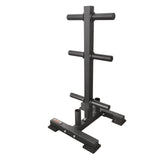 York Barbell Olympic Plate Tree Rack with 2 Olympic Bar Holders
